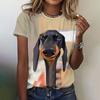 Cute Animals Print Women's T Shirts Summer Fashion Short Sleeves Tees Pullover Casual Streetwear Tops Oversized Women Clothing
