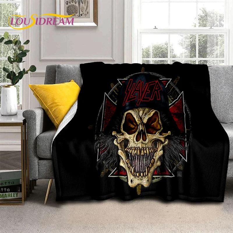 Пледы с изображением группы Slayer, Мягкие пледы для дома, спальни, кровати, дивана, пикника, путешествий, офиса, покрывало для отдыха, Детские пледы