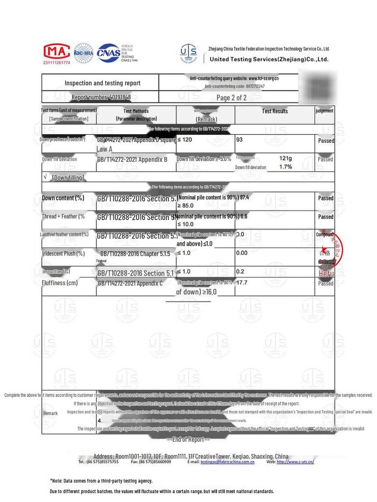 Sancai Plus Size Women's Chinese Style 90% Duck Down Jacket