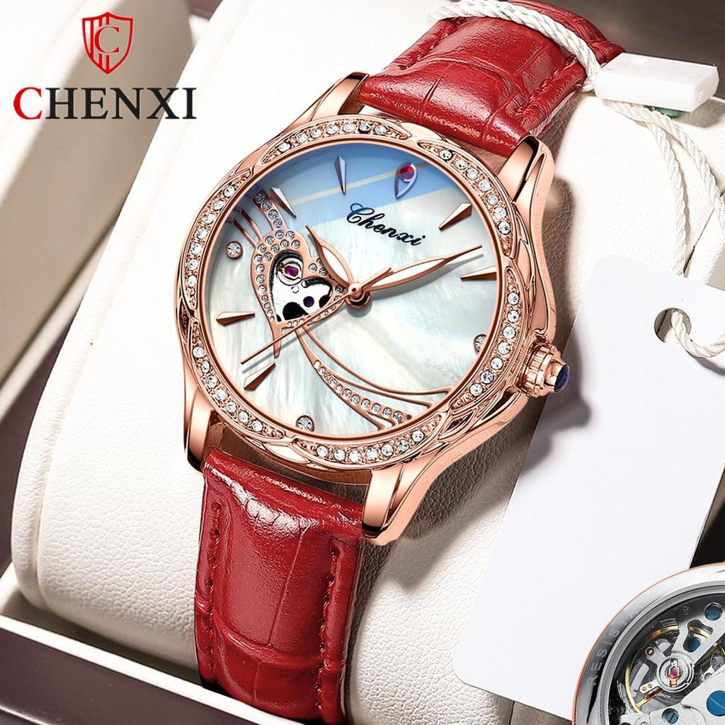 Новые роскошные женские часы высшего бренда с коробкой, водонепроницаемые автоматические модные женские механические часы