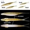 Deps Мягкая приманка Sakamata Shad 6 дюймов, червь для рыбалки, цвет Watermelon Pro Blue, 6 штук