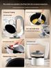 7L Enamel Ceramic Pressure Cooker: Universal Stew & Soup Pot for Induction & Gas