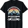 An Old Man Who Loves Rocks Funny Geology T-Shirt