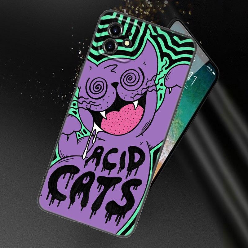 Чехол для телефона Psychedelic Trippy Art для Apple iPhone 13 12 Mini 11 Pro XS Max XR X 8 7 6S 6 Plus SE 2022 2020 5S 5 черный чехол