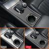 Carbon Fiber Car Central Console Gear Shifter Water Cup Holder Panel Decoration Sticker For Mercedes Benz C Class W203 2005-2007