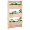 VidaXL Wall Planter 3 Levels 60x18.5x110 Cm Solid Pine Wood 825114