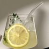 Trendy Glass Soda Water Bubble Cup - Brandy Glass for Iced Coffee and Drinks