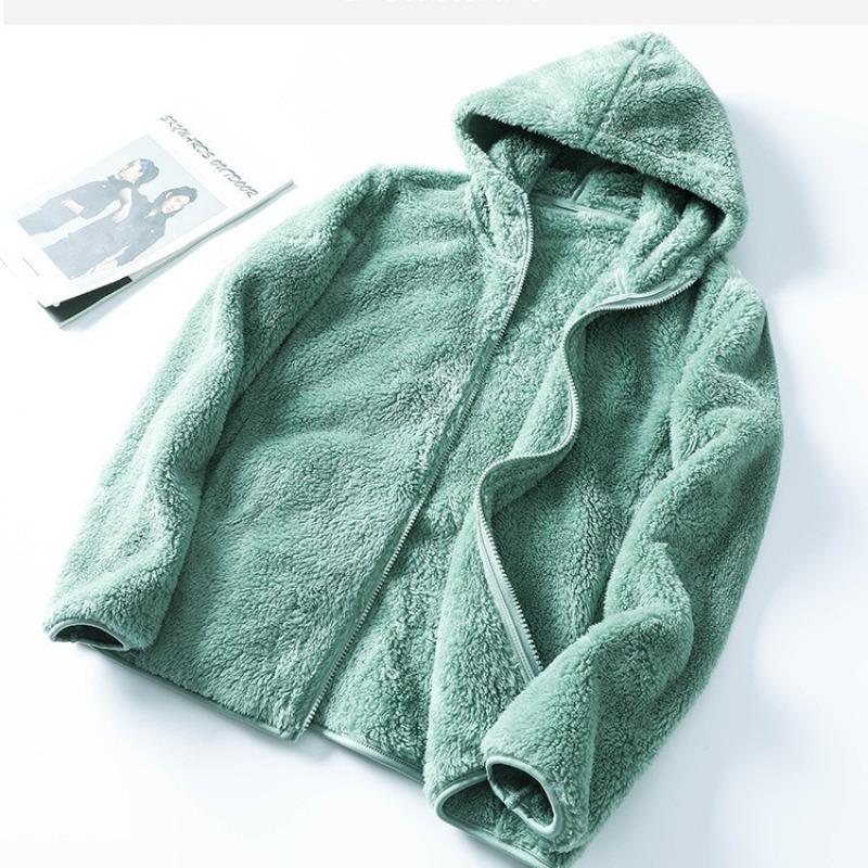 Новая пара худи осень и зима куртка из овечьей шерсти куртка-подкладка мужская и женская флисовая куртка