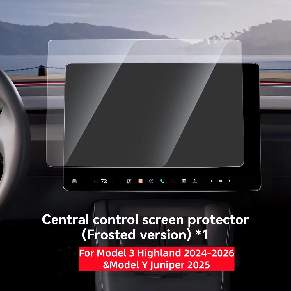 Закаленное стекло YZ Защитное стекло для экрана для Tesla Model 3 Highland Model Y Juniper 2025 Центральная консоль HD Защитный экран Защитник