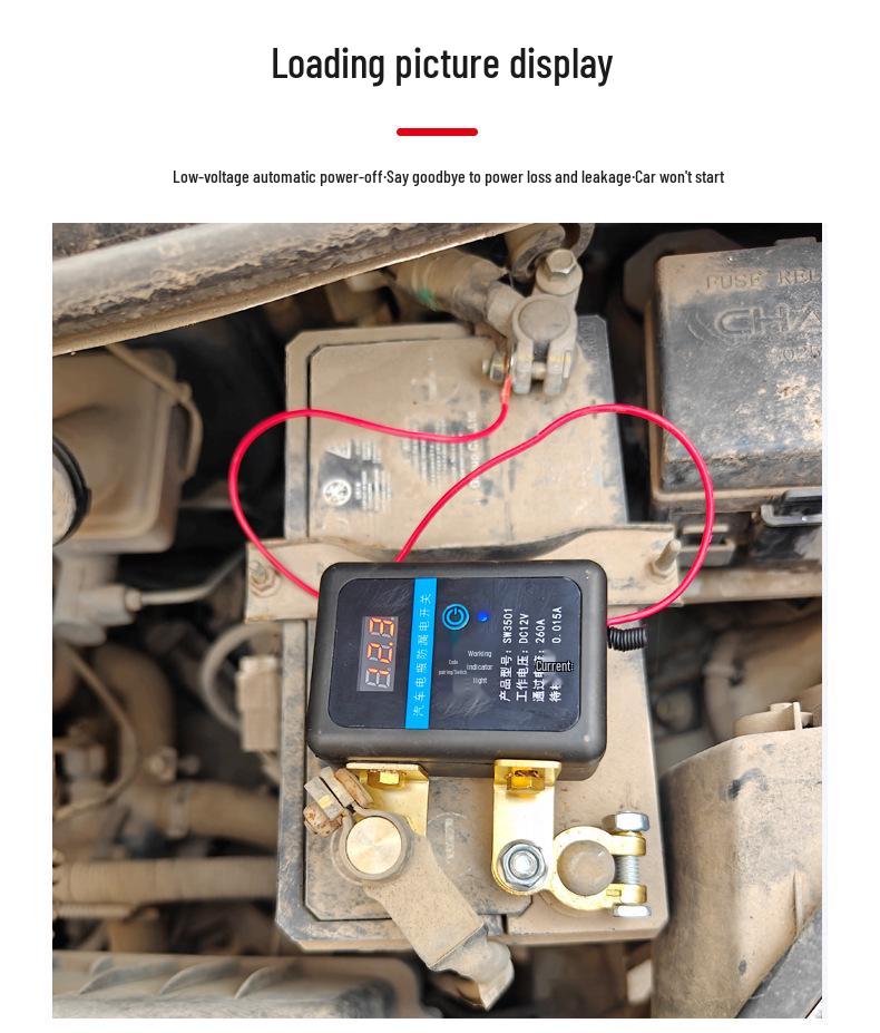 Умный пульт дистанционного отключения аккумулятора автомобиля, 12 В, реле из чистой меди и ножевой выключатель