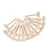 100pcs Mini Wooden Hammers for Chocolate Portable Breakable Heart Hammer Small Wooden Mallet for Kids