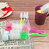 Bottle Brush Pacifier Brush Set 2-piece Cup Brush Size Sponge Long Handle Cup Brush Nylon Cleaning Brush Bag