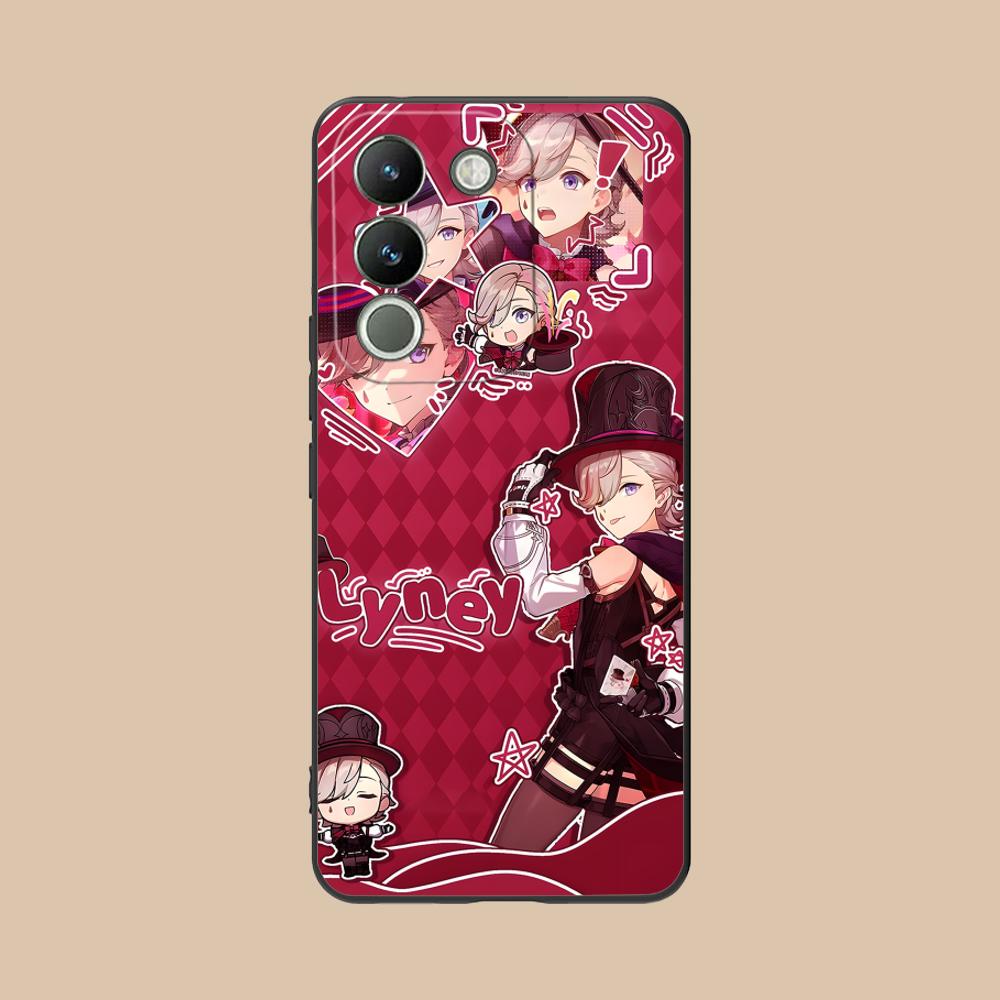Игровой чехол GI Lyney Матовый ТПУ для мобильного телефона VIVO Y77 76 75 74 73 72 58 56 55 51 50 38 36 Y19 Y18 Y03 Y01 5G Цветная крышка