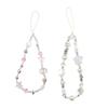 Y2K Silver Phone Lanyard Clear Star Beads Phone Chain Cell Phone Strap  Bracelet Keychain
