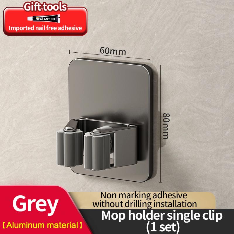 Без сверления настенный органайзер для швабры самоклеящиеся держатели для швабры и метлы для ванной комнаты крючки для вешалки материал алюминий 304 нержавеющая сталь