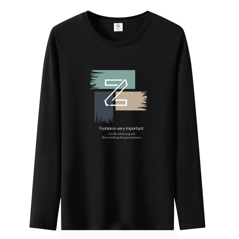 Men's Fashion Casual Long Sleeve O-Neck T-shirts and Tops