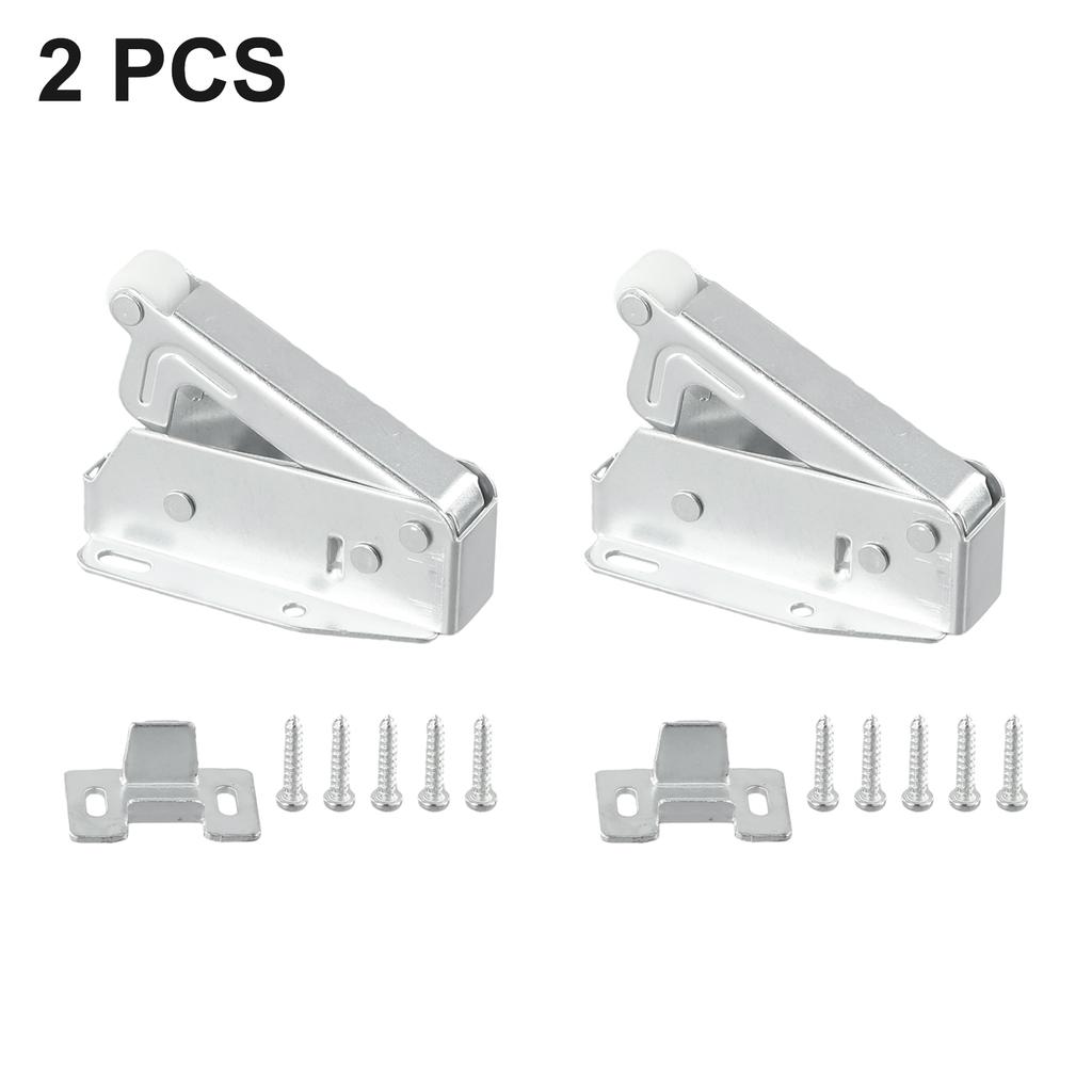 2 Pcs Touch Catch Latch Invisible Cabinet Door Catch Push To Open Auto Door Spring Catch For Furniture Cupboard Rebound Device