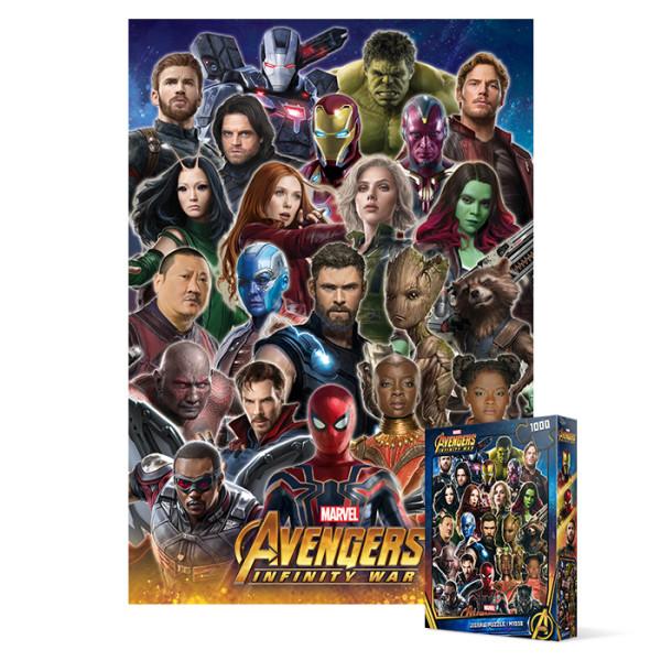 Пазл из 1000 деталей - Marvel Infinity War Collection 3, популярная корейская головоломка