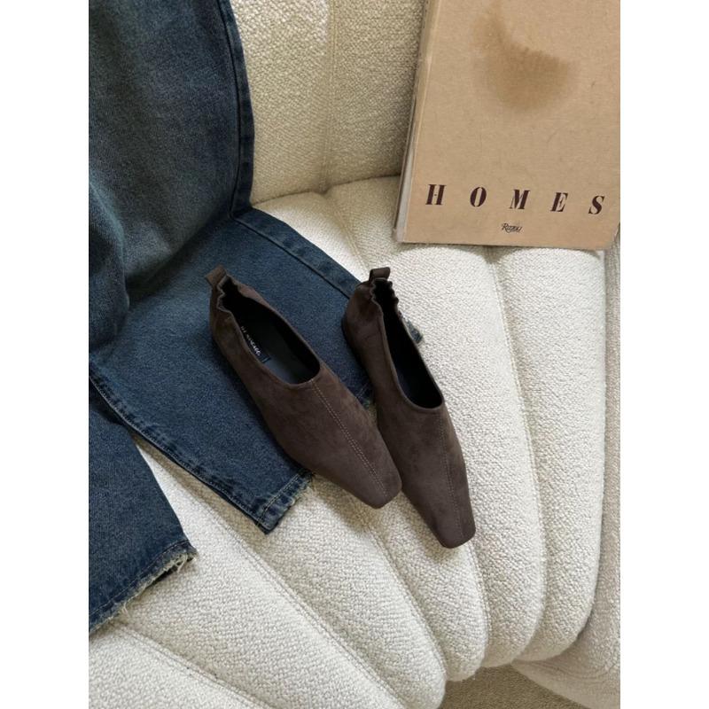 Square Toe Women Loafers Shoes Trend Fashion Low Heels Office Lady Shoes Casual Walking Dress Designer New Mujer Zapatillas