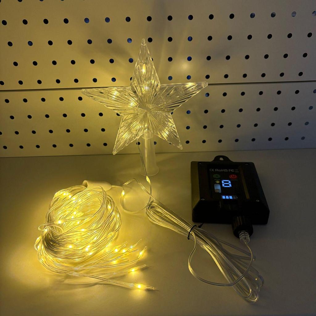 Уличные водонепроницаемые рождественские гирлянды - кожаная нить, водопад и декор для двора