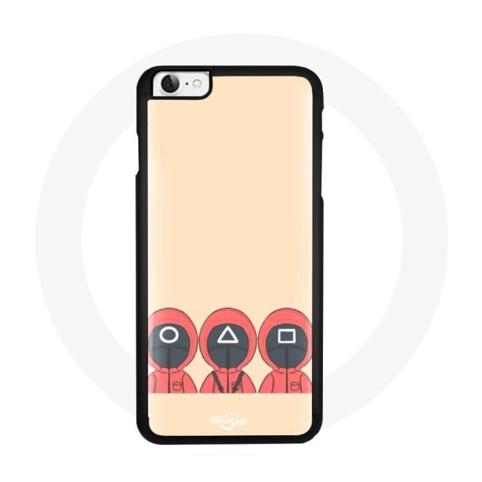 Coque Iphone 5 - Maniacase - Masque Squid Game - Souple - Protection contre les chocs - Noir