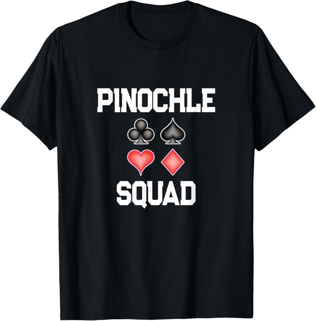 Matching Group Pinochle Squad Card Playing Team Novelty Gift T-Shirt