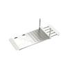 Dish Drainer, Pipe Shelf, Plate, Medium, Sink-Compatible, Extendable, Multi-Purpose, Stainless Steel, At Aqua, HB-6592