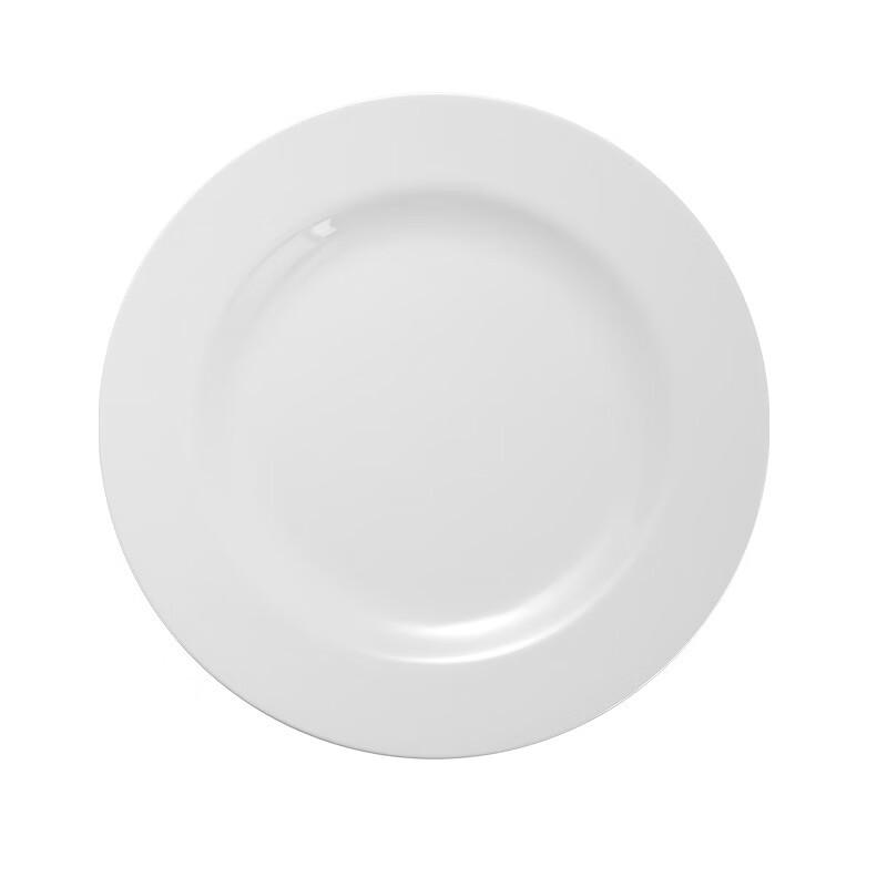 Hundun White Melamine Deep Buffet Plate