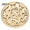 Brass Sealing Head Vintage European Magic Themed Wax Seal Stamp Head, Solid Exquisite Relief Engraved for Journal Envelope Wedding Invitation