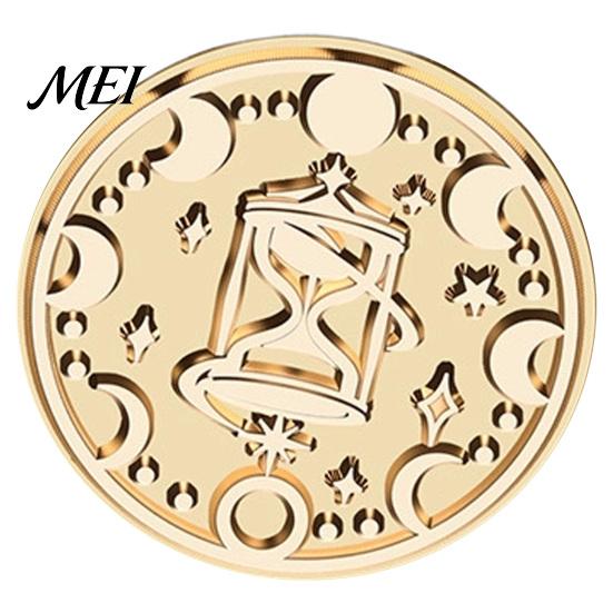Brass Sealing Head Vintage European Magic Themed Wax Seal Stamp Head, Solid Exquisite Relief Engraved for Journal Envelope Wedding Invitation