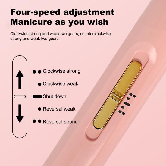 Yousheng шлифовальная машина для ногтей аккумуляторная высокоскоростная малошумная маникюрная машинка фреза для ногтей шлифовальная машина для салона