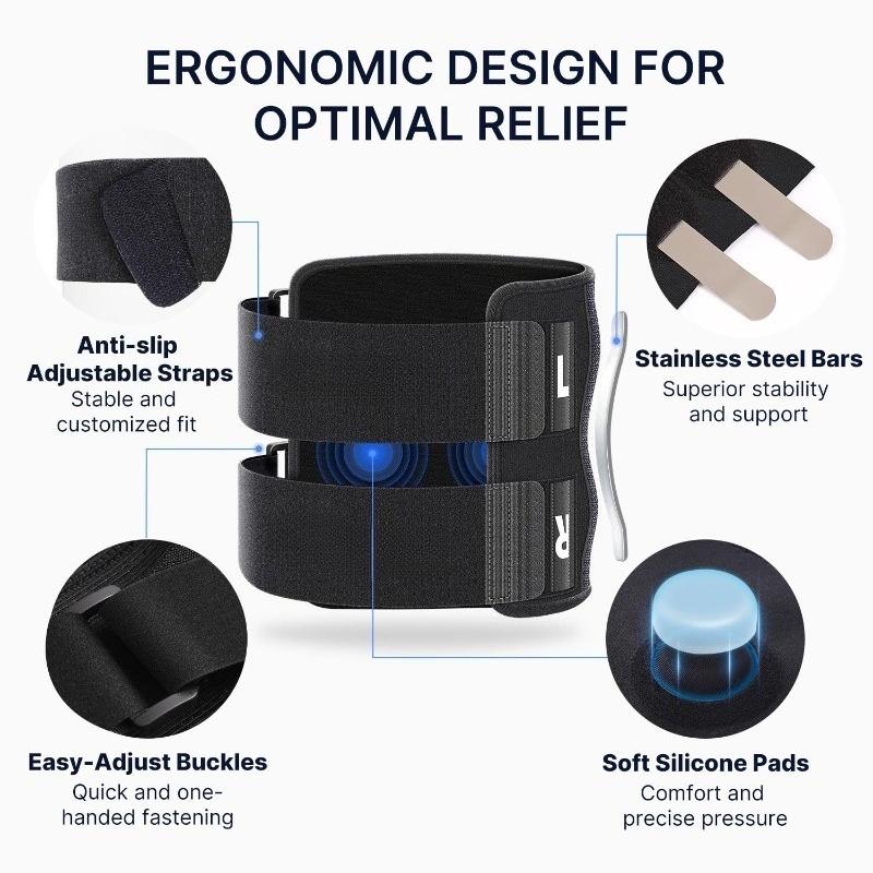 Устройства для облегчения боли при ишиасе Регулируемый бандаж для облегчения боли при ишиасе Бандаж для седалищного нерва Двойные подушечки давления Целевая компрессия