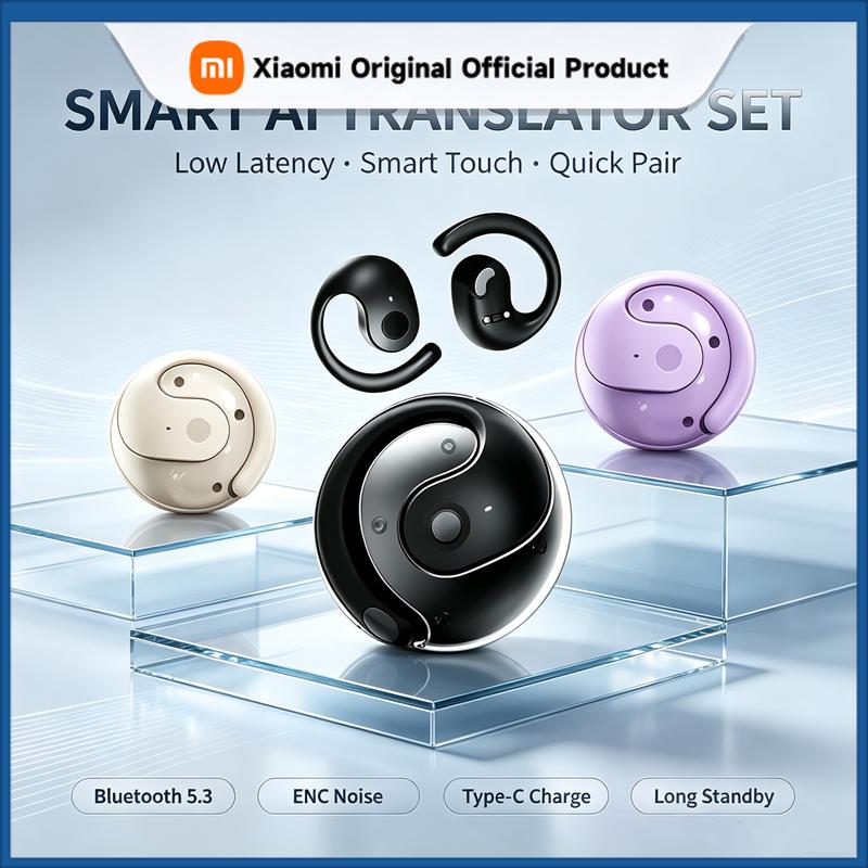 Xiaomi Умные беспроводные наушники-переводчики в реальном времени, 144 языка, Bluetooth, водонепроницаемые, умные голосовые наушники