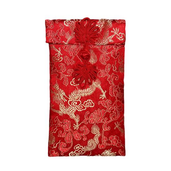 Красный конверт из искусственного шелка, китайская свадьба, красный карман, счастливые деньги, карта Hongbao, наличные