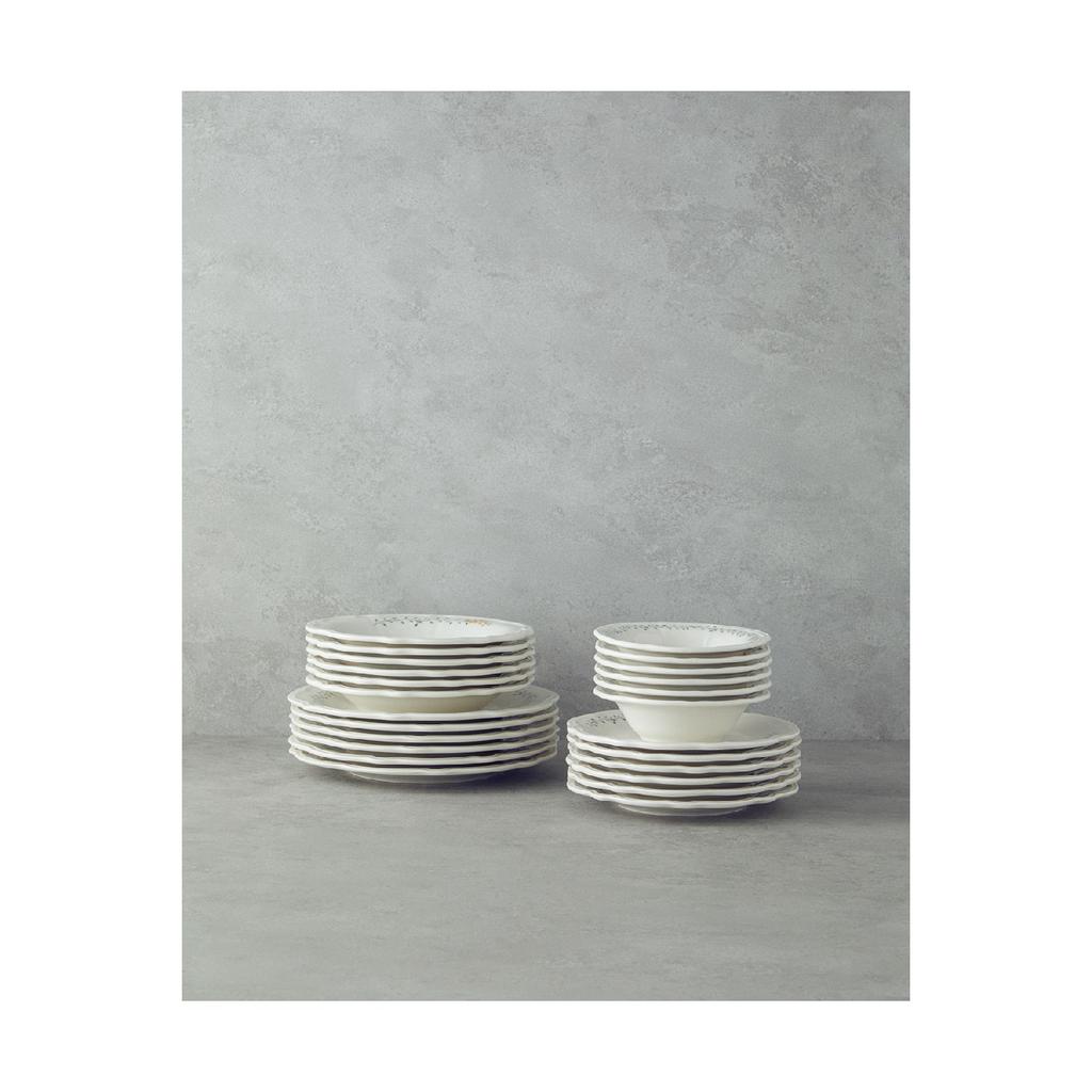 Freezya Porcelain Dinner Set 24 Pieces For 6 Persons Yellow-green