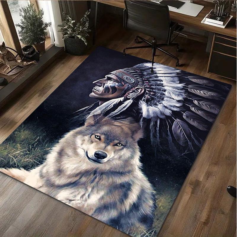 Native American Print Rug - home decoration Carpet For Living Room Bedroom Flooring Computer Chair Area Rug