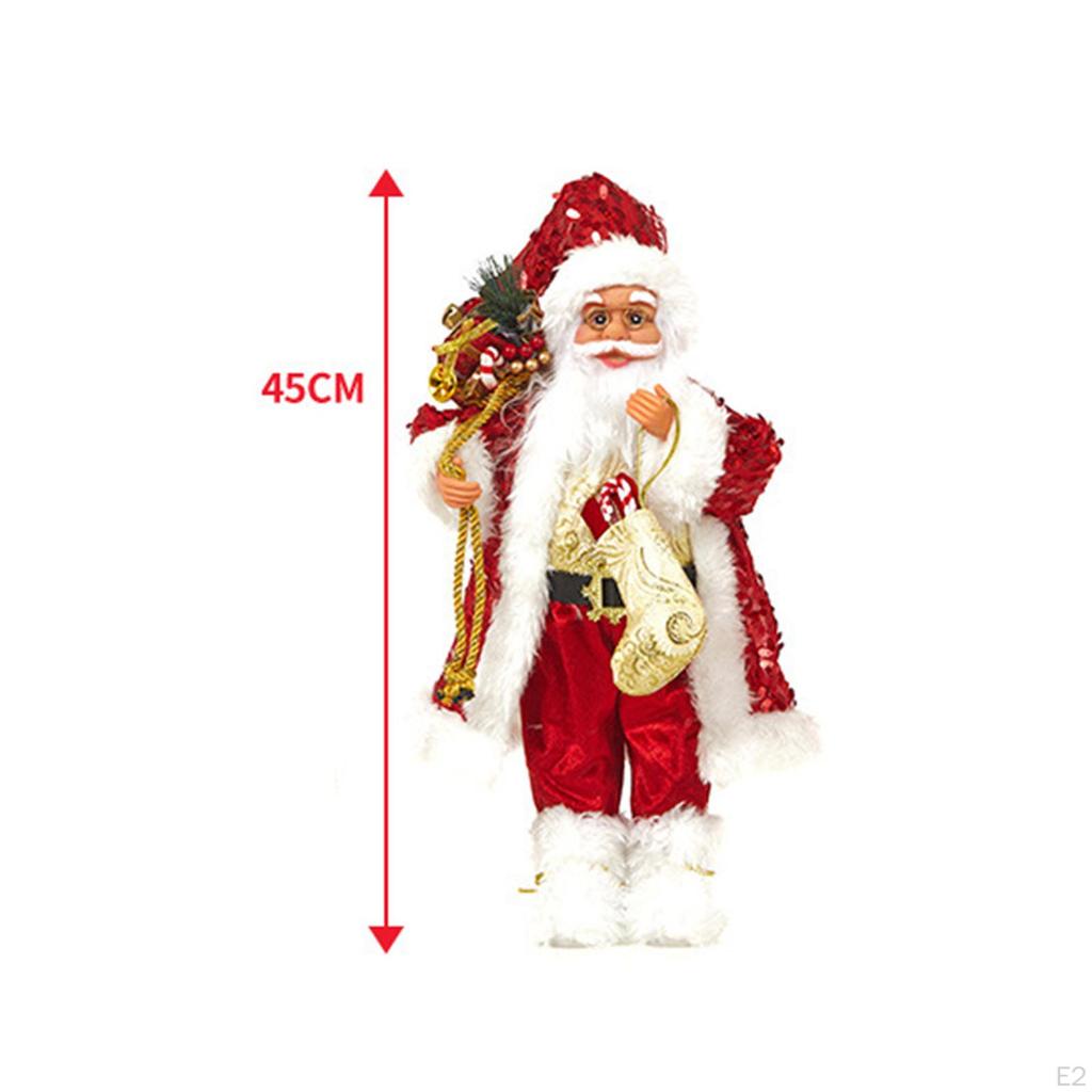 Christmas Decoration Santa Claus Decorations Standing Figure for Xmas