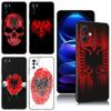 Черный силиконовый чехол для телефона с флагом Албании для Xiaomi Redmi Note 9 10 11 11S 11T 12 13 Pro 5G Plus 9S 10S 12S