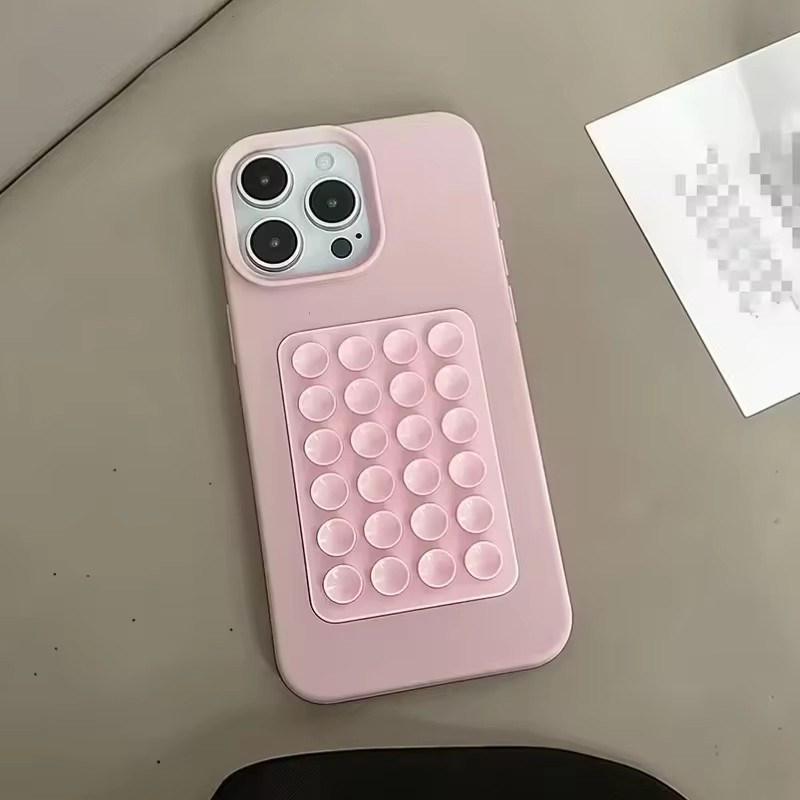 Роскошный 3D Стенд с присосками Чехол для телефона с узором личи для iPhone17 16 15 14 Plus 13 12 11 Pro Max XR X XS Мягкая противоударная крышка