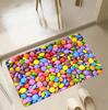 Children’s Educational Happy Life Playmat Rug Doormat Game Carpet for Bedroom Bathroom Playroom Fun Learning Floor Mat Safe Kids
