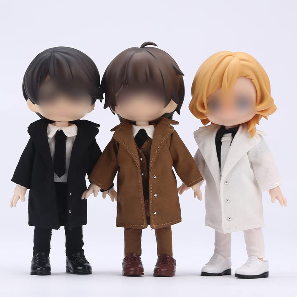 YUYAKESHI Obitsu 11 одежда OB11 костюм кукла Obitsu 11см тело кукла рубашка костюм комплект пальто поверх Nendoroid P9 GSC Sebiro 3 (белый, предметы)