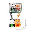 2 pcs Bag Accessories Resin Couple Keychains Dog Cat Magnetic Animal Pendants Alloy Cartoon Backpack Key Ring Girls