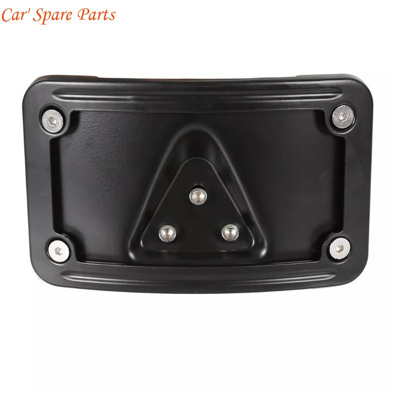 Y4UA Easy to Install 3 Hole Curved License Plate Mount Bracket Stand for Motorcycle Offering Long Lasting