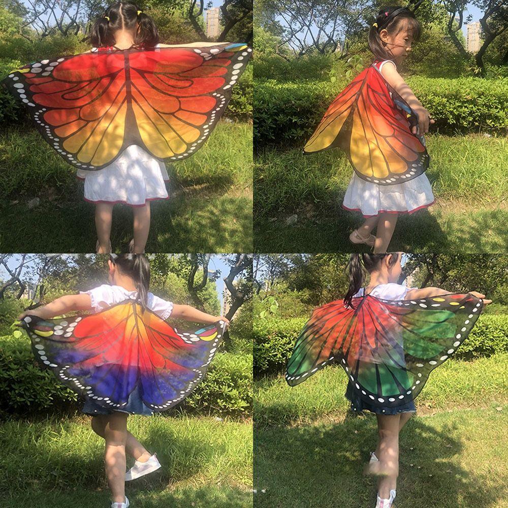 Costume Dress Gilding Sparkling Butterfly Wings Butterfly Wings Cape Shoulder Straps Fairy Wing