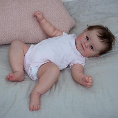 NPK 50 см Reborn Baby для маленьких девочек, очень мягкая тканевая кукла, мягкая игрушка, реалистичная, настоящая мягкая на ощупь
