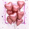 12inch Heart Shaped Wedding Balloon High Metal Latex Balloons Birthday Party Proposal Scene Decorated Purple Gold Helium Baloon