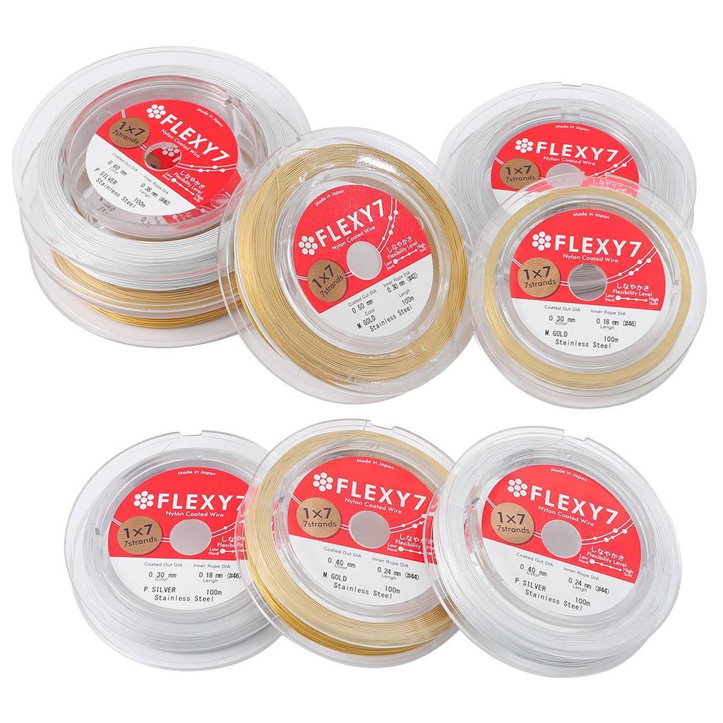 1 метр, 0,3-0,6 мм, мягкая стальная проволока, гибкая 7 линий для жемчужного ожерелья, браслета, аксессуары для самостоятельного изготовления