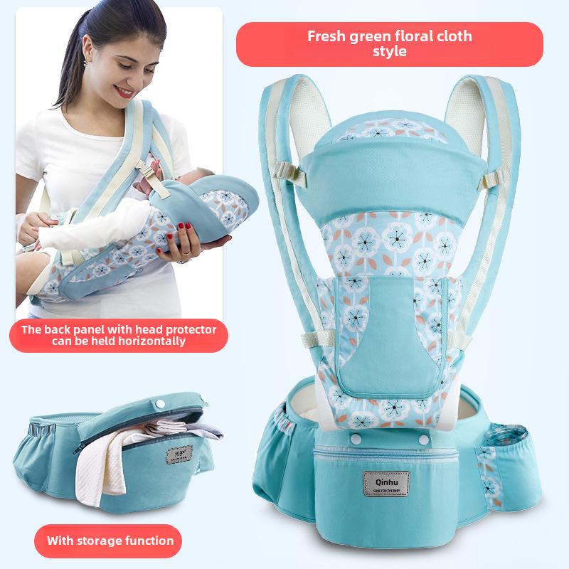 Многофункциональная переноска для младенцев с отделением для хранения вещей, табуреткой на талии, горизонтальная поддержка