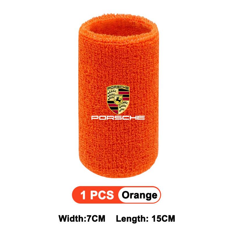 Браслет с логотипом автомобиля Спортивные браслеты на запястье Мужские Женские Впитывающий браслет для Porsche Panamera Cayenne Taycan 911 718 Macan