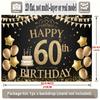 Party Backdrop 60Th Birthday Christmas Flat Event Photo Background Birthday Party Decor